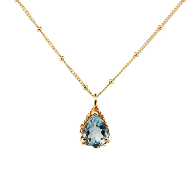 Ladies necklaces proposal gifts-Dainty London Gold Aurelia Necklace