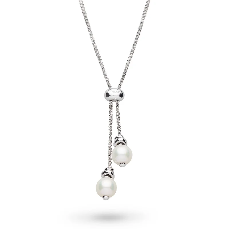 Ladies necklaces customer reviews-Kit Heath Tumble Pearl Lariat Necklace