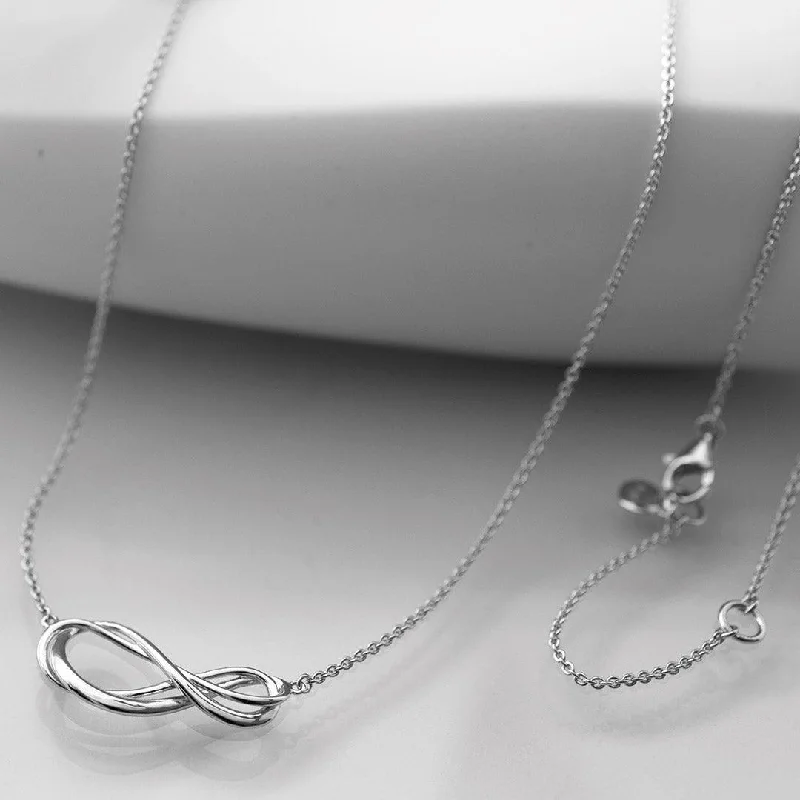 Ladies necklaces European designs-Kit Heath Sterling Silver Infinity Necklace