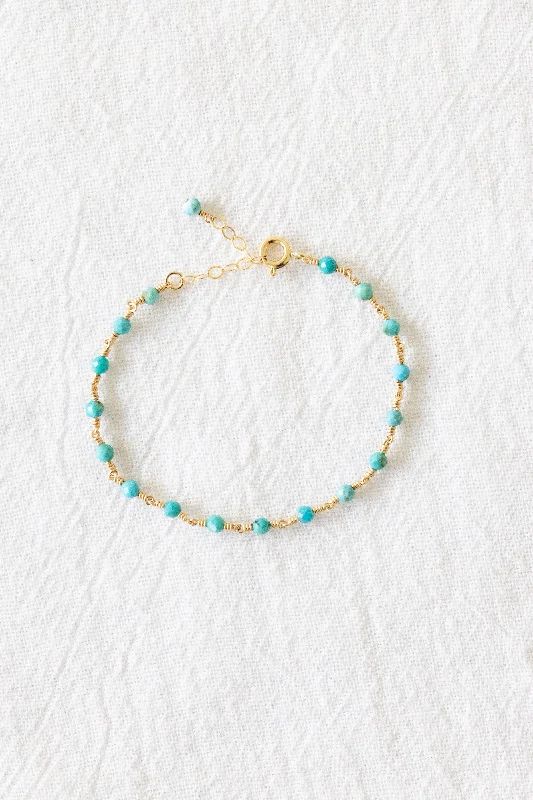 Ladies bracelets discount deals-Turquoise Endless Bracelet