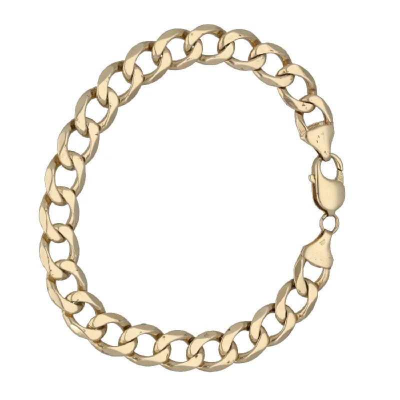 Ladies bracelets daily essentials-9ct Gold Curb Bracelet