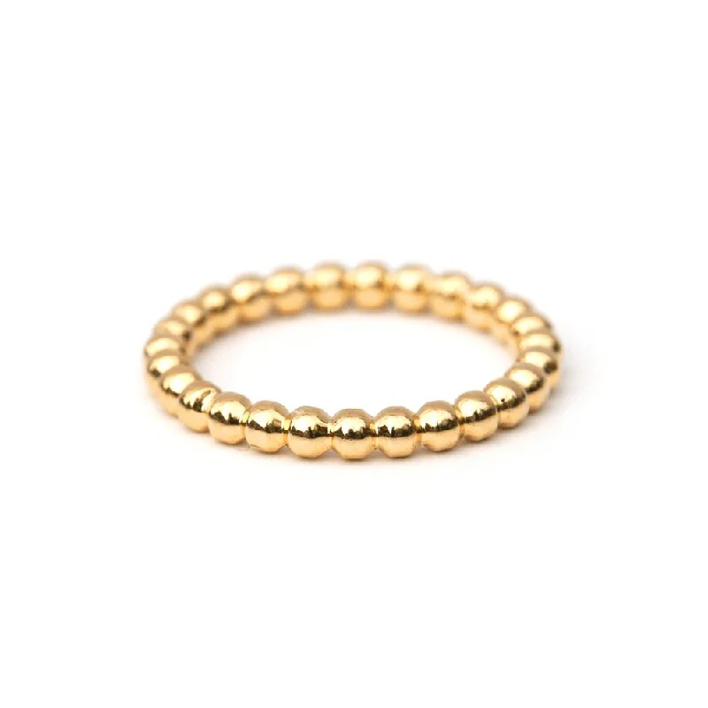 Ladies rings luxury labels-Perlock Gold Vermeil Ring