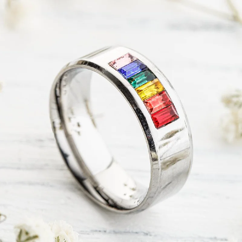 Ladies rings Mother’s Day-Rainbow Chakra Ring