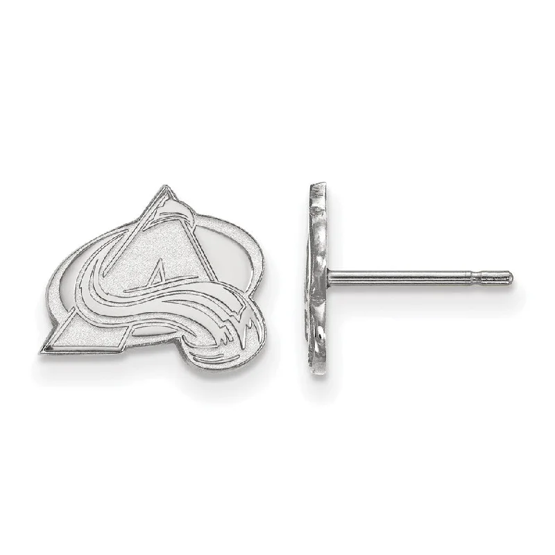 Ladies earrings friendship pairs-Sterling Silver NHL Colorado Avalanche XS Post Earrings