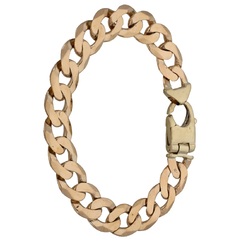 Ladies bracelets bridal essentials-9ct Gold Curb Bracelet