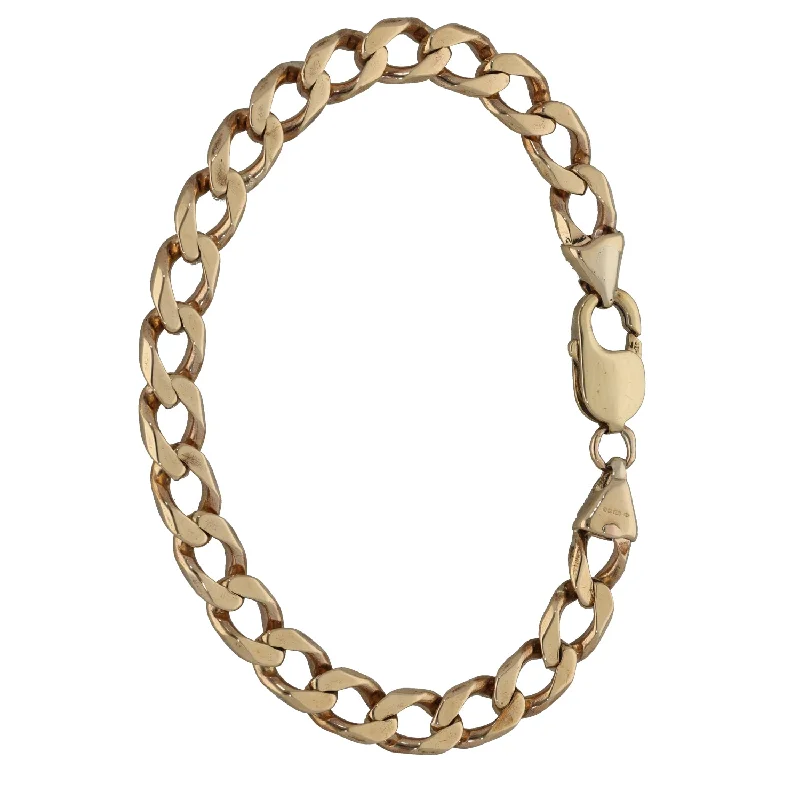 Ladies bracelets budget finds-9ct Gold Curb Bracelet