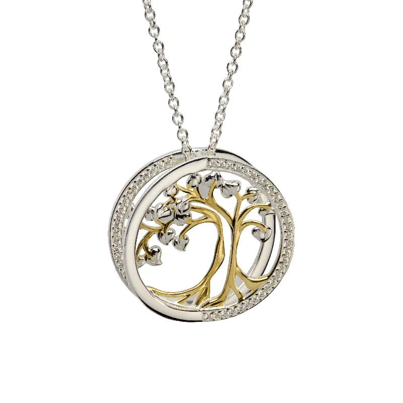 Ladies necklaces intricate patterns-Unique & Co 18ct Gold Tree Necklace