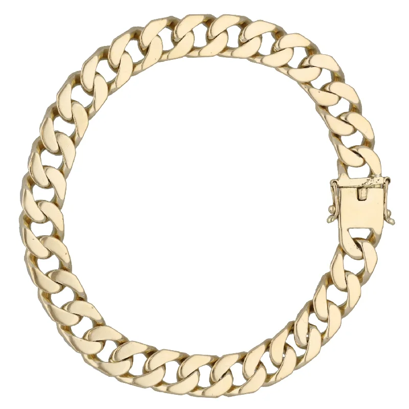 Ladies bracelets sentimental value-14ct Gold Curb Bracelet